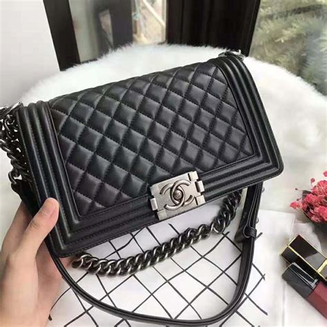 chanel boy bag black classic|chanel boy original.